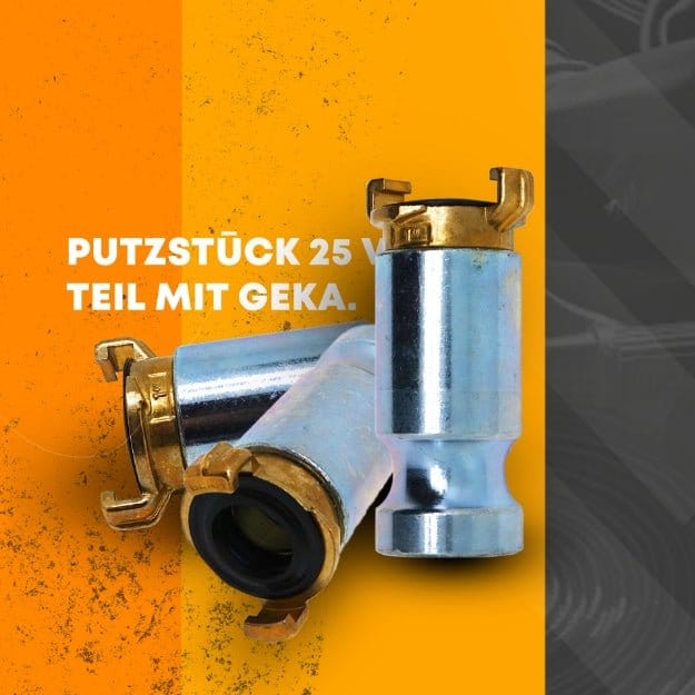 Putzstück 25 V-Teil mit Geka 1605