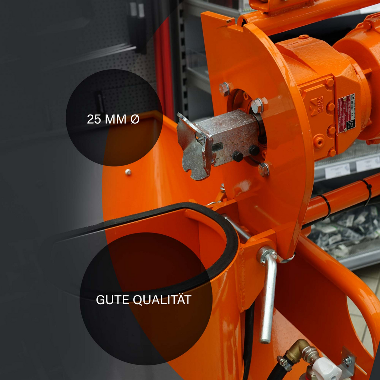 Mitnehmerklaue mit Fangtrichter