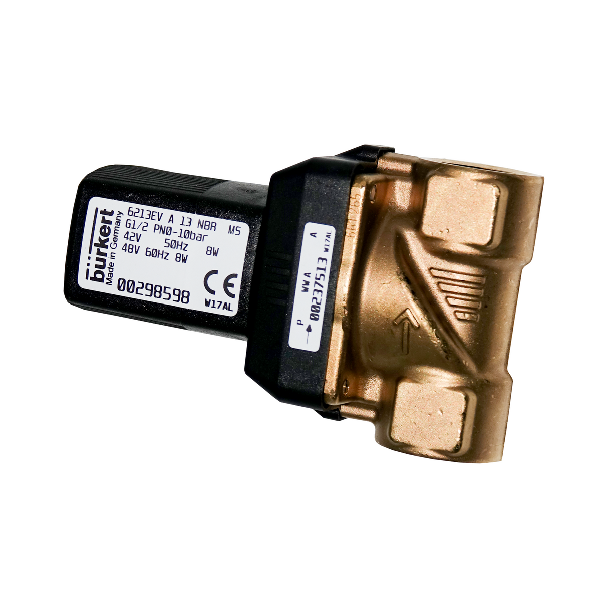 Magnetventil Messing ½“ Zoll 42V - 10 Bar 2/2-Wege