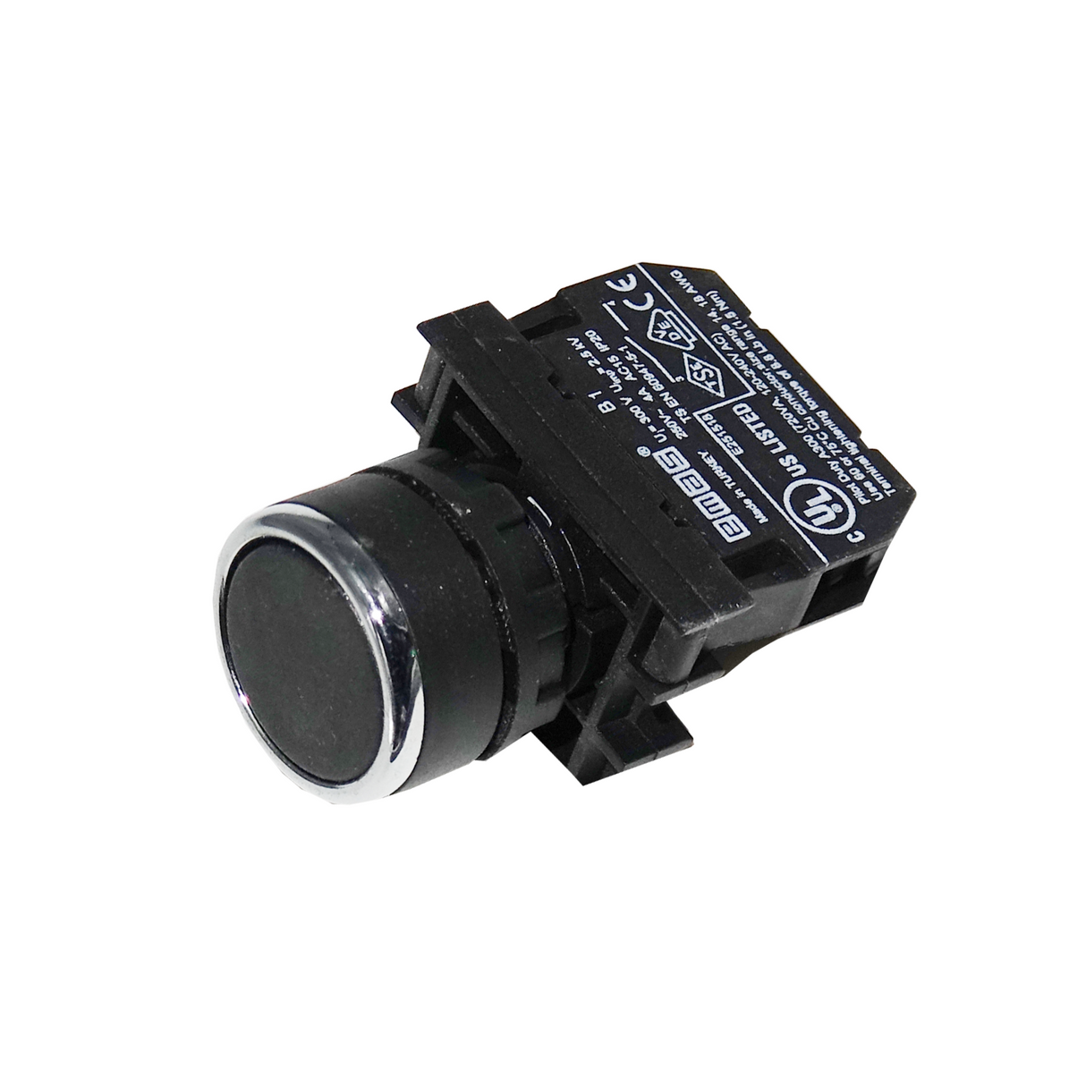 Drucktastenschalter Komplettset 240V B100DH schwarz