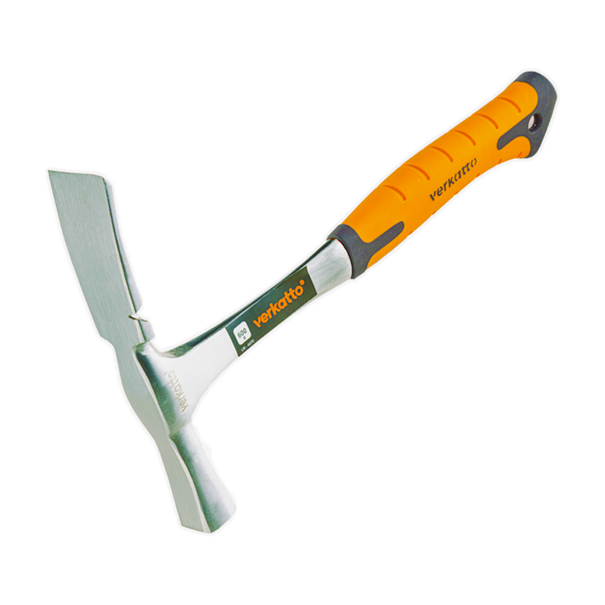 Berliner Maurerhammer 600g Stahlrohrstiel mit Fiberglas Griff