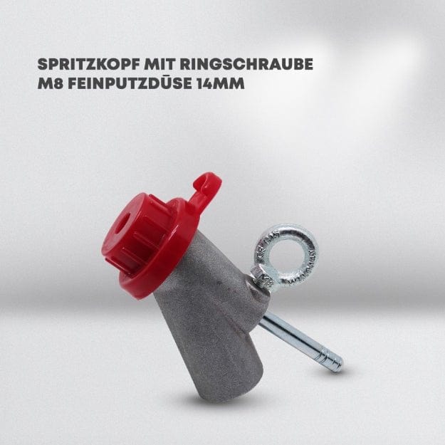 Spritzkopf mit Ringschraube M8 Feinputzdüse 14mm 1753