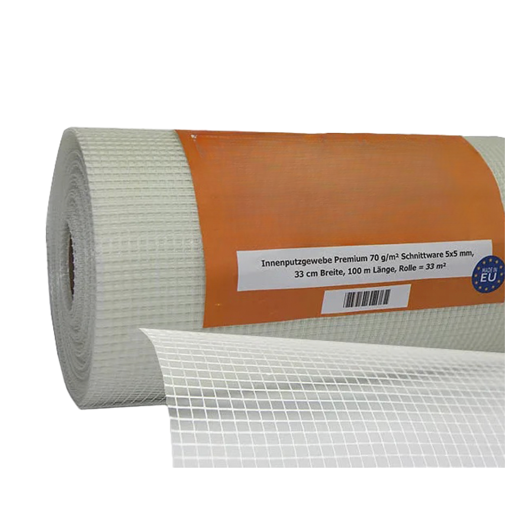 Innenputzgewebe PREMIUM ca. 70 g/m² 5 x 5 mm, 250/330 mm x 100 m