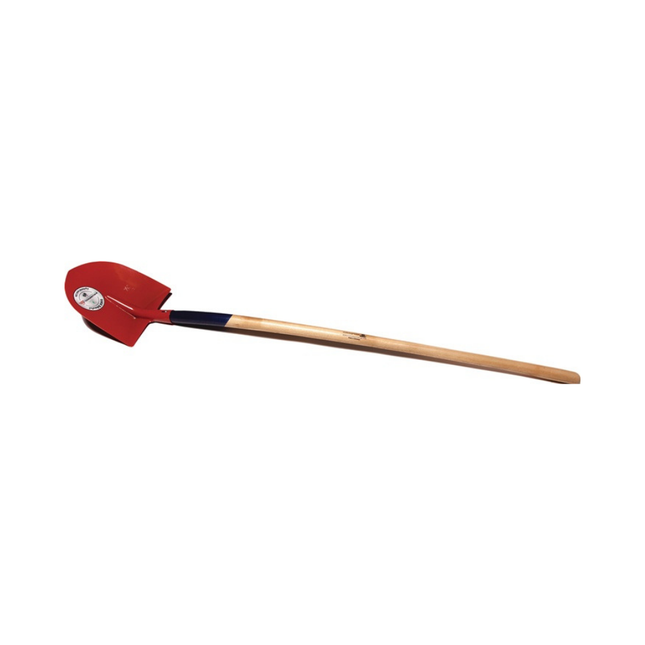 Frankfurter Schaufel Größe 5 300 x 275 mm mit Eschenstiel – rot, pulverbeschichtet