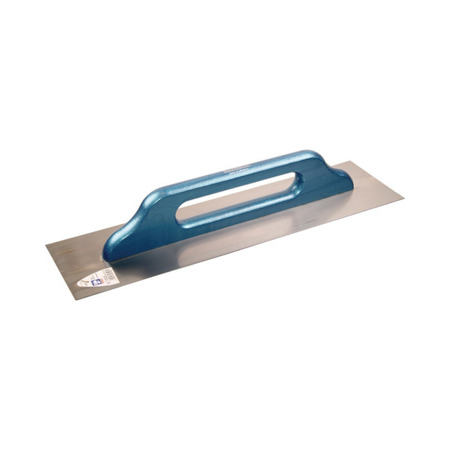 Schweizer Glättekelle Länge 500 mm Breite 130 mm Buchenholzgriff