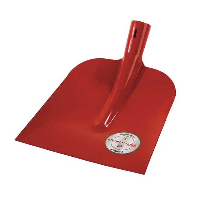 Holsteiner Schaufel Größe 0 250 x 230 mm 1/2 gehoben – rot, pulverbeschichtet