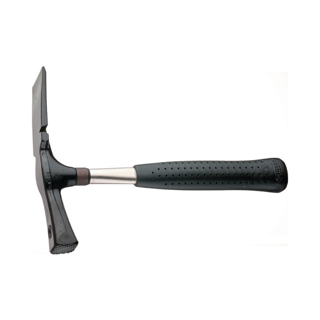 Maurerhammer Nr. 277 600 g geraut Berliner Form Stahlrohr – 840 g, schwarz lackiert