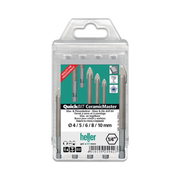 Bohrer-Satz QuickBit® Ceramik Master 5-teilig Ø 4, 5, 6, 8, 10 mm Schaft 6 kant