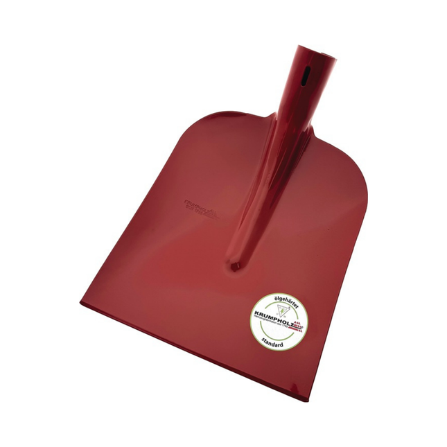 Holsteiner Schaufel Standard Größe 0 250 x 230 mm 3/4 gehoben ohne Stiel – rot, pulverbeschichtet