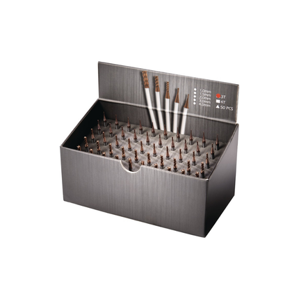 Schaftfräser-Set DIN 6527 Ø 1/1,5/2/3/4 mm Schneidenanzahl 3 VHM TiSiN 50 teilig Karton