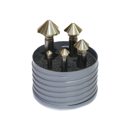 Kegelsenker-Satz DIN 335 C 90 ° EUC 6,3-25 mm HSS spezial 5-teilig Kunststoffbox