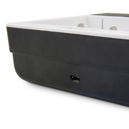 Ansmann – Comfort-Multi Ladegerät mit USB-Eingang für 1-4 NiMH Akkus (AA, AAA, C, D, 9V)