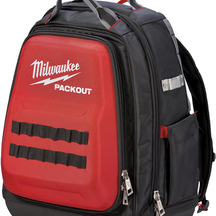 MILWAUKEE PACKOUT™ Rucksack, 292x381x508 mm, Ballistic-Nylon, schwarz-rot