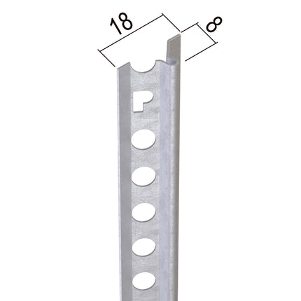PROTEKTOR Putzlehre für den Innenputz (ab 8 mm, verzinkt) 1108