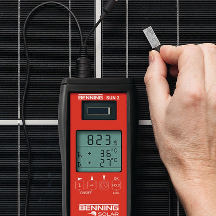 Benning PV 1-1+ Photovoltaik-Installationstester Set mit SUN 2, USB-Software und Funk