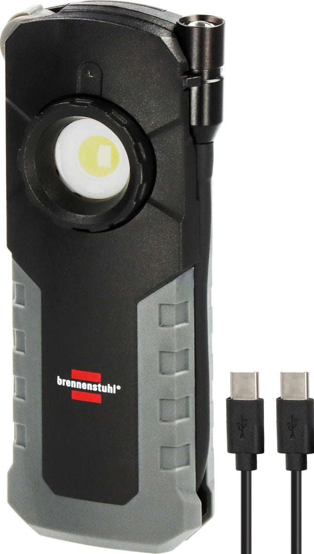 Brennenstuhl – Akku-Handleuchte HL 1000 ACW – 1000 lm COB / 380 lm Spot, Li-Ion 3,7 V, 2,5 Ah