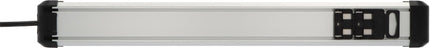 Brennenstuhl Premium-Protect-Line Steckdosenleiste 4-fach, 16 A/3500 W, 3 m, schwarz/silber