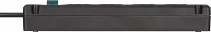 Brennenstuhl Bremounta Steckdosenleiste 4-fach, 1,5m, schwarz, 16A/230V