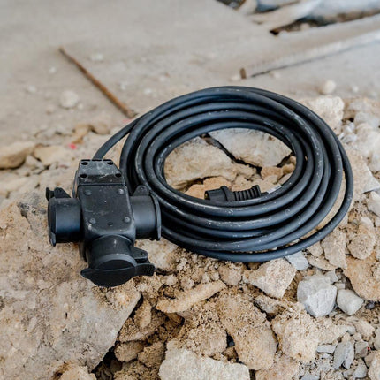 BRENNENSTUHL Schutzkontaktverlängerung 230 V, 10 m, H07RN-F, IP44, schwarz