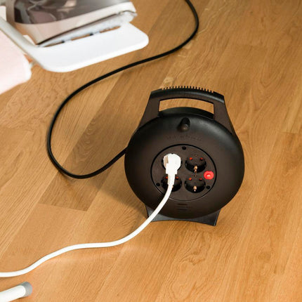 Brennenstuhl – Kabelbox Vario Line VL2-X 4-fach, Kabellänge 10 m, schwarz, IP20