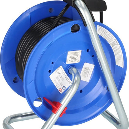 Kabeltrommel – Garant H05VV-F 3 x 1,5 mm², 4 Schutzkontaktsteckdosen, Spezialkunststoff IP20
