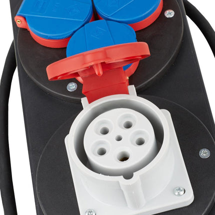 BRENNENSTUHL Stromverteiler 400V/16A mit 1x CEE 400V/16A und 3x 230V Steckdosen, 2m H07RN-F 5G1,5
