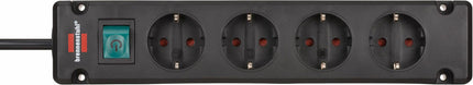 Brennenstuhl Bremounta Steckdosenleiste 4-fach, 1,5m, schwarz, 16A/230V
