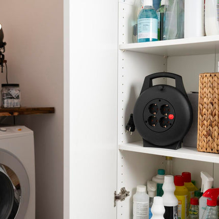 Brennenstuhl – Kabelbox Vario Line VL2-X 4-fach, Kabellänge 10 m, schwarz, IP20