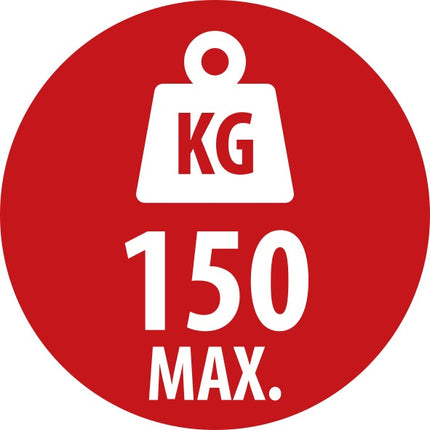 BRENNENSTUHL Sägebock MB 150S – stabiler Falt-Sägebock, galvanisch verzinkt, max. 150 kg – 8,4 kg