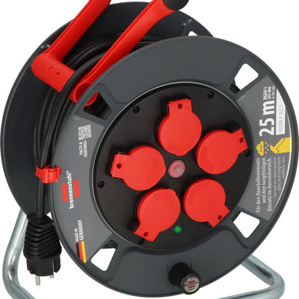 Kabeltrommel 300 KU 2100 25m Gummi-Neopren 3x1,5mm², IP44, 5 Steckdosen – BRENNENSTUHL