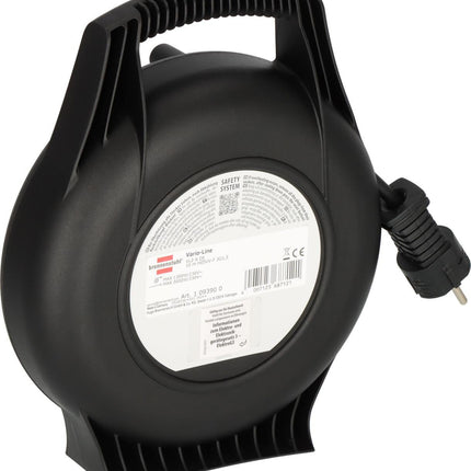Brennenstuhl – Kabelbox Vario Line VL2-X 4-fach, Kabellänge 10 m, schwarz, IP20