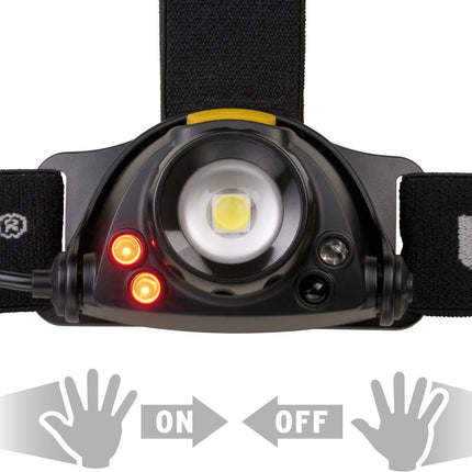 Brennenstuhl Akku-LED-Kopflampe SL 401 AF, 400 lm, IP44, mit Infrarot-Sensor