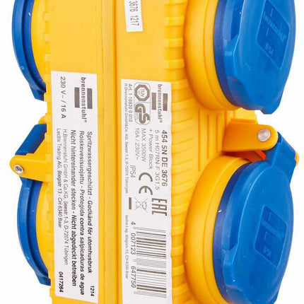 Brennenstuhl Schutzkontaktverlängerung mit Powerblock, 5m H07RN-F Kabel, IP54