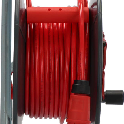 Kabeltrommel SC 3110 33m H07BQ-F 3G1,5 mm², 4 Steckdosen, IP44, Stahlblech – BRENNENSTUHL