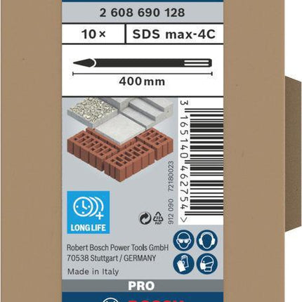 Bosch Spitzmeißel SDS-Max 400 mm, 10er Pack – 2608690128
