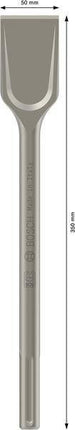 Bosch Spatmeißel SDS-max 350 mm, 50 mm Schneidenbreite, 5er Pack