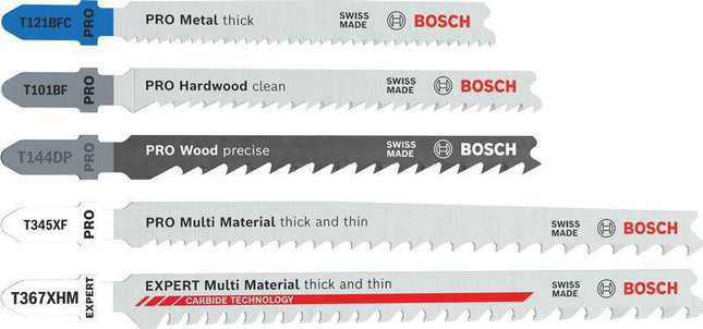 Bosch Stichsägeblatt-Set JSB Multi-Material 15-teilig – 15-teiliges für Multi-Material-Anwendungen