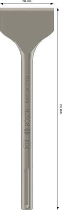 Bosch Spatmeißel SDS-max 350 mm, Schneidenbreite 115 mm - für schwere Bohr- und Schlaghämmer