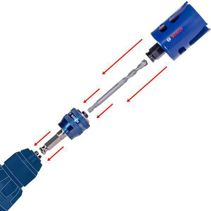 BOSCH Power-Change Plus Adapter für HSS-G-Bohrer, 11 mm, für Lochsägen
