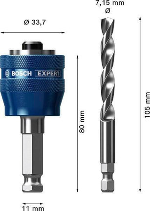 BOSCH Adapter EXPERT Power Change Plus Hex 11 für Lochsägen
