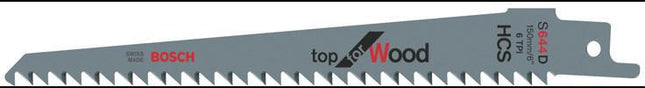 Bosch Säbelsägeblatt S 644 D – 150 mm, HCS, für Holz Kunststoff, 100 Stück – Carbon (High