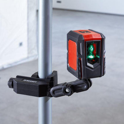STE-LH Halterung mit 1/4 Zoll Gewindeaufnahme für Laser, Kamera Bauleuchte – BESSEY