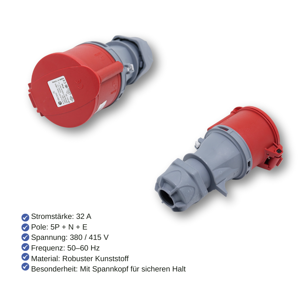 CEE Kupplung 32A Hochwertig 5P N+E,32A