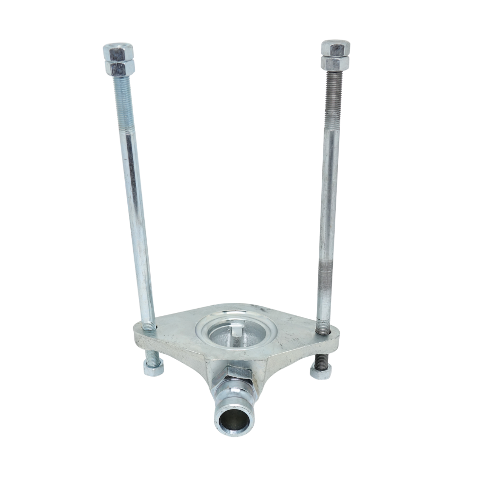 Druckflansch mit 2 * Zuganker M16 und Kupplung NW25