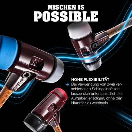 HALDER SIMPLEX Vorschlaghammer 3027.100, Kopf-Ø 100 mm, Länge 1000 mm, 5350 g