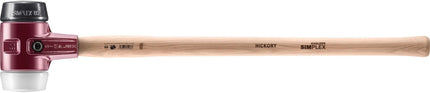 HALDER SIMPLEX Vorschlaghammer, Kopf-Ø 80 mm, Länge 800 mm, 3170 g – 2-teiliges Spanngehäuse aus Temperguss