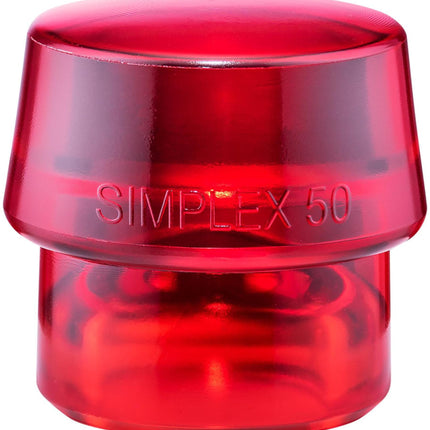 HALDER SIMPLEX Schonhammerkopf 3206.030, Ø 30 mm, Plastik rot hart