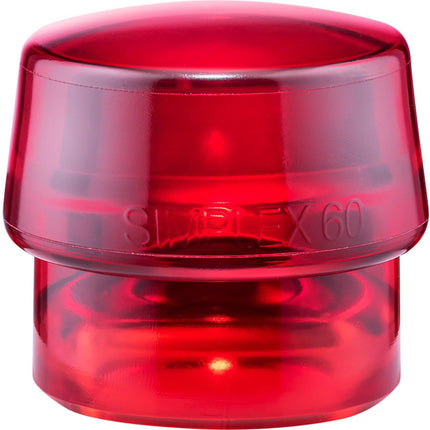 HALDER SIMPLEX Schonhammerkopf 3206.030, Ø 30 mm, Plastik rot hart