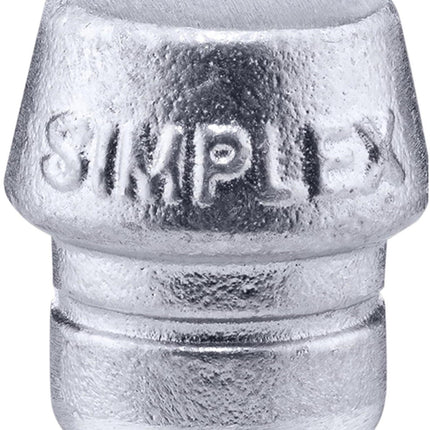 HALDER SIMPLEX Schonhammerkopf 40 mm Weichmetall silber hart – Erwin Halder KG