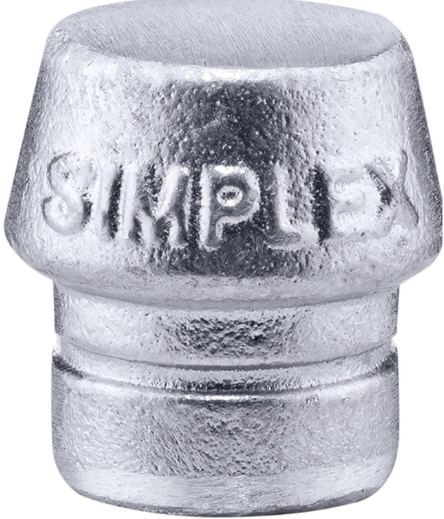 HALDER SIMPLEX Schonhammerkopf 40 mm Weichmetall silber hart – Erwin Halder KG – 120 g